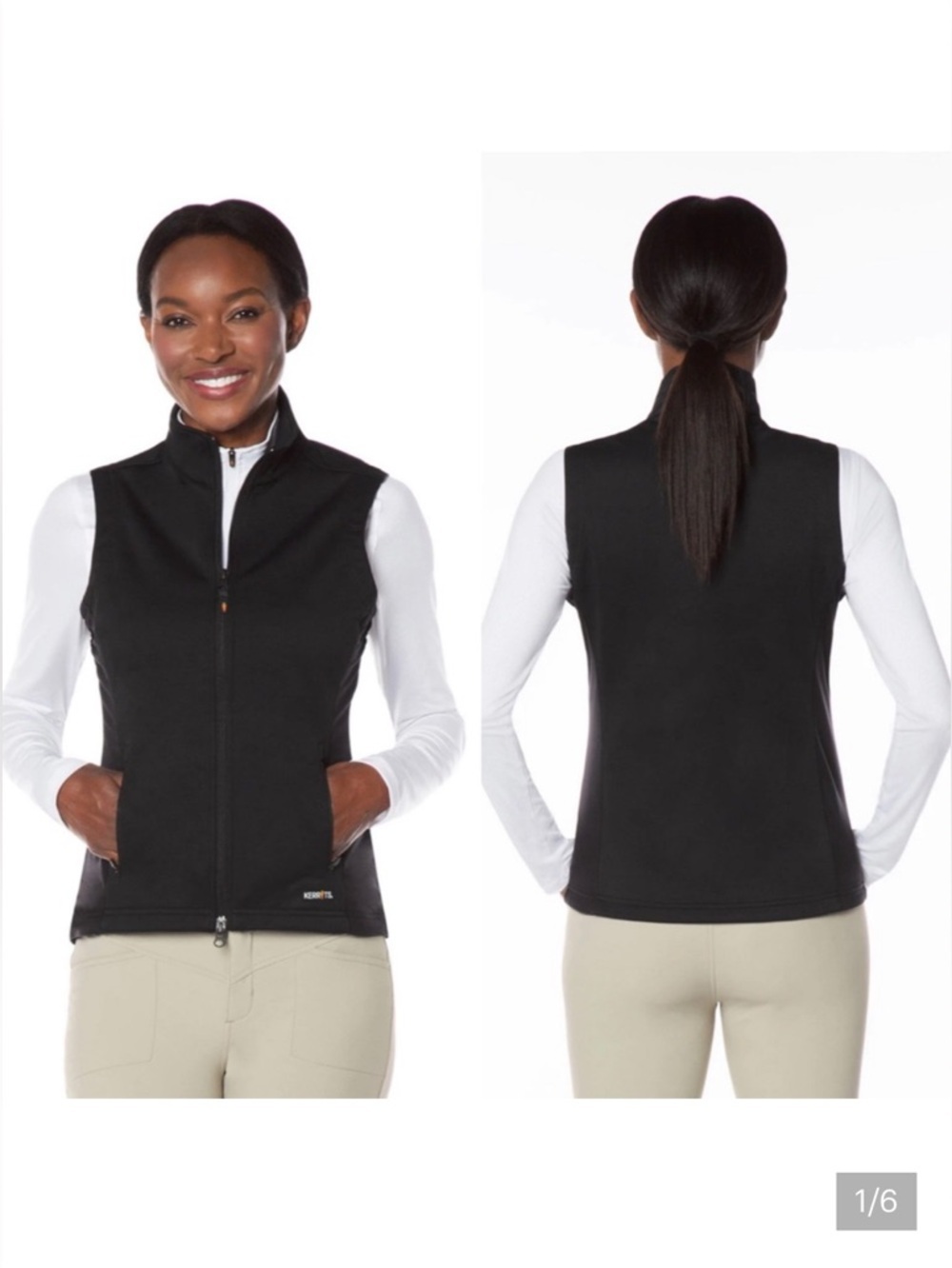 Kerrits Equestrian Performance Softshell Horse Riding Black Vest Size S - Picture 1 of 11